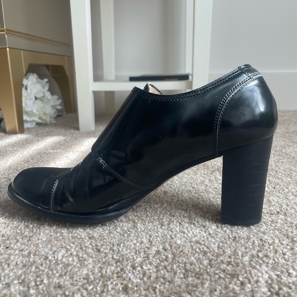 Vintage Hobbs 2-Buckle Black Leather Heels - Women’s EU 40 - Picture 8 of 9